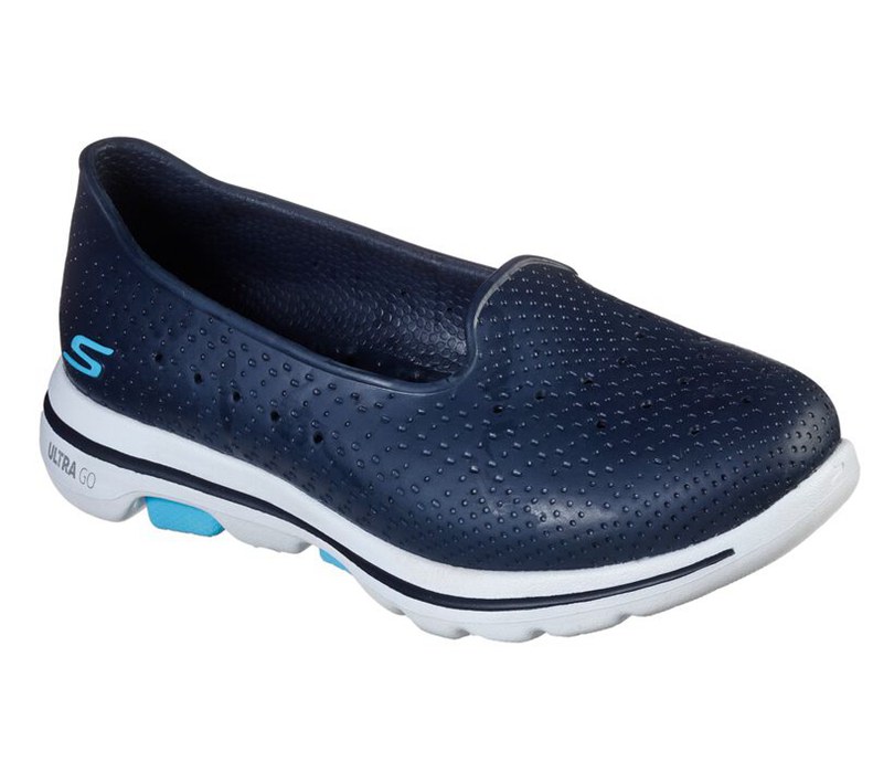 Skechers Dam Marinblå Slip On - Cali Gear: Gowalk 5 - Sun Kissed - Sverige (FMSPY-5410)